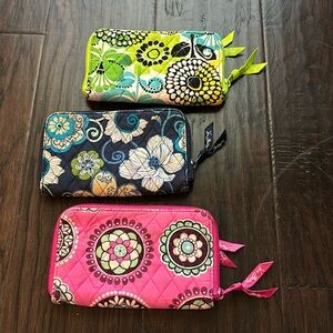 vera bradley 3 pack of wallets